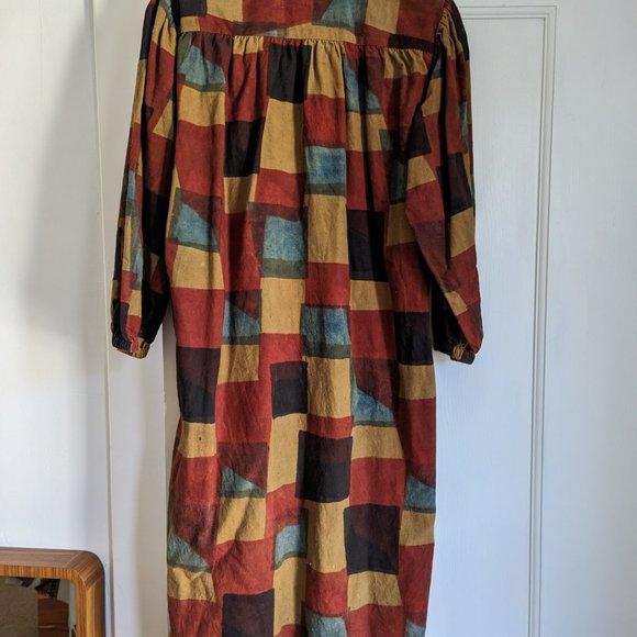 Samira Tunic Dress in Blocks - Picture 2 of 3